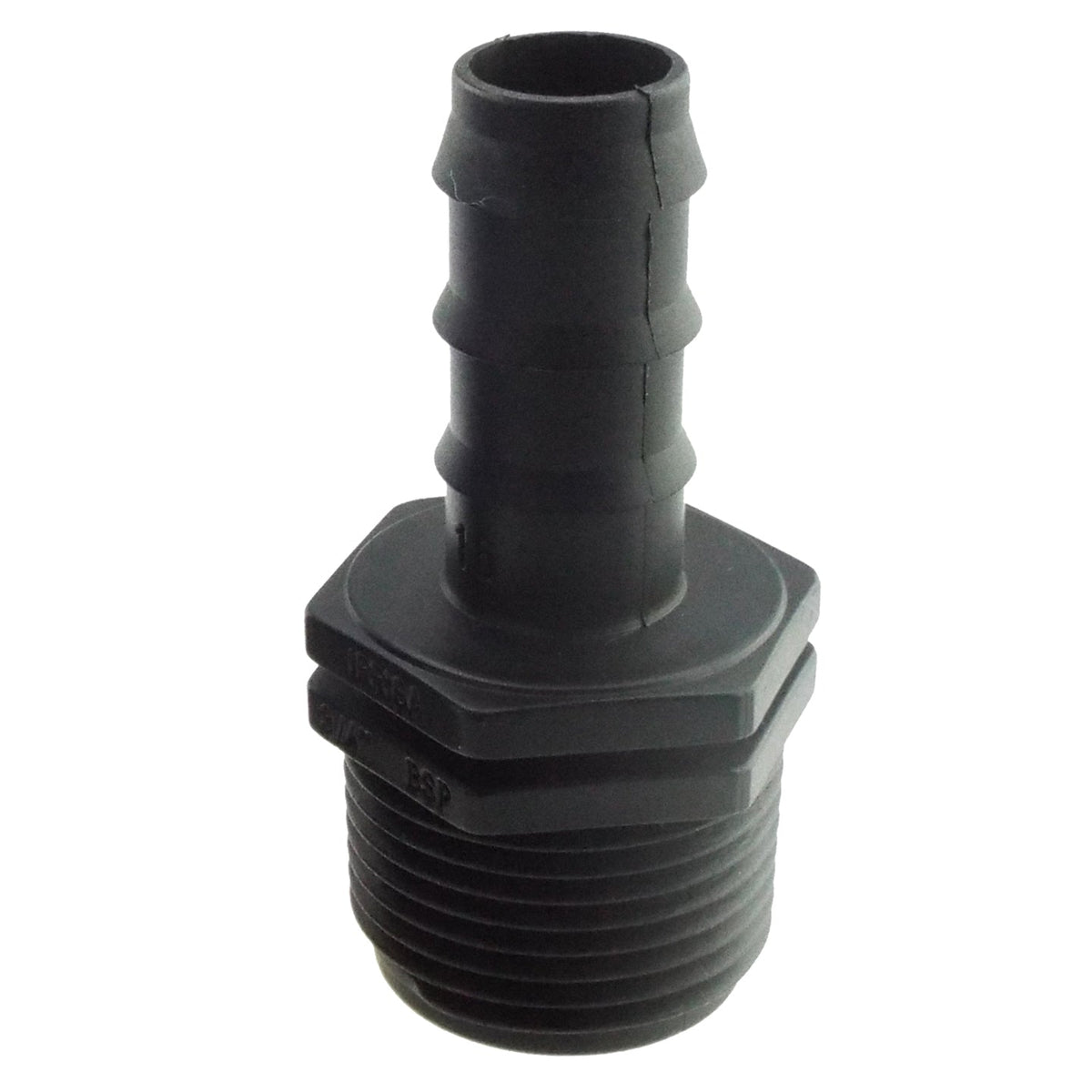 IBC 2” S60X6 Cap with Large Plastic Valve and 16mm Barbed Straight