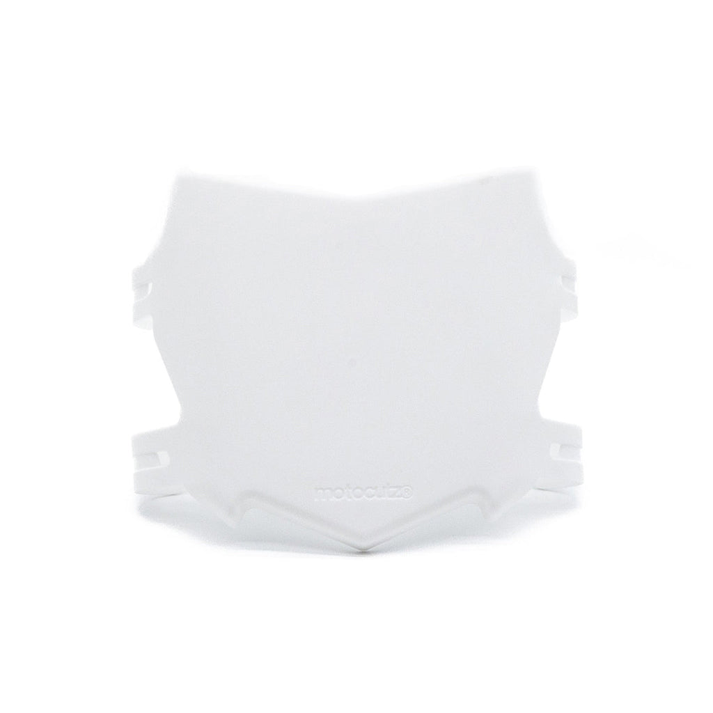 OG MotoCutz x TG Built Front Number Plate - White
