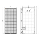 250W Bi-Facial Rigid Solar Panel