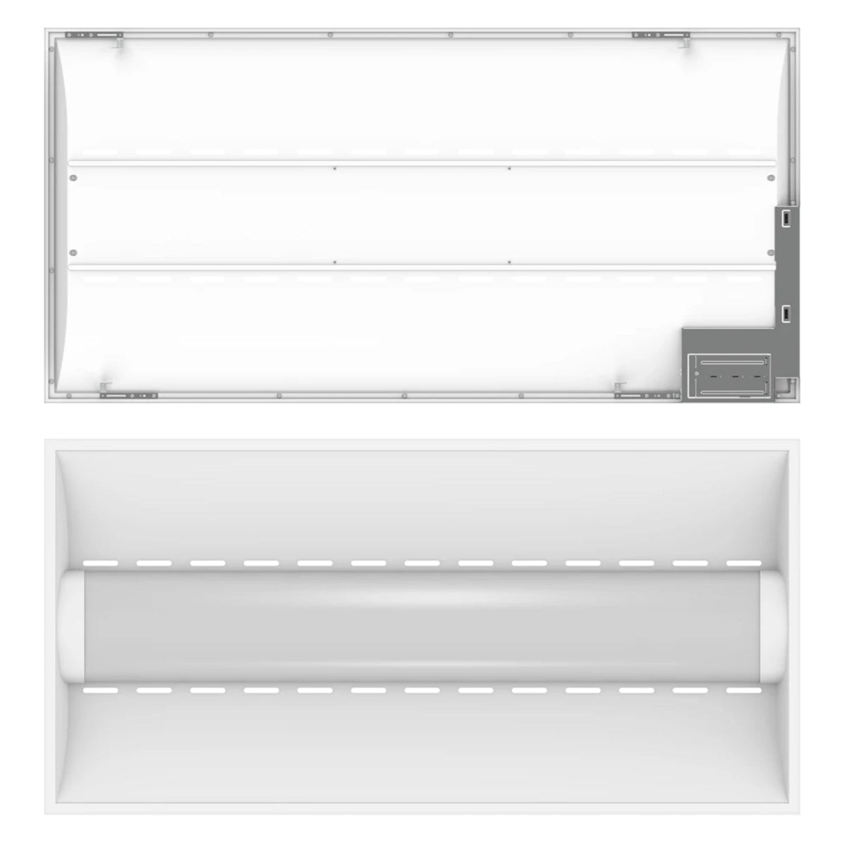 RAB SWISHAIR2X4 SWISH AIR LED Troffer — 44W/35W/26W Selectable — 3500K/4000K/5000K — White