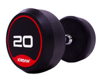 Jordan Classic Rubber Dumbbell set 2.5-30kg with 12 Pair Horizontal Rack