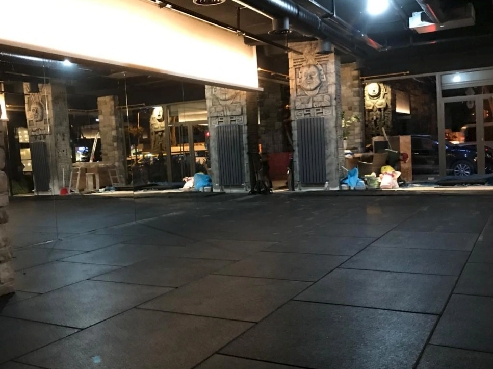 Flatline Black Rubber Gym Flooring 1m x 1m 20mm