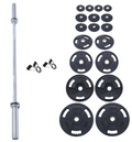 Jordan 140kg Classic Rubber Olympic Disc and Bar Set