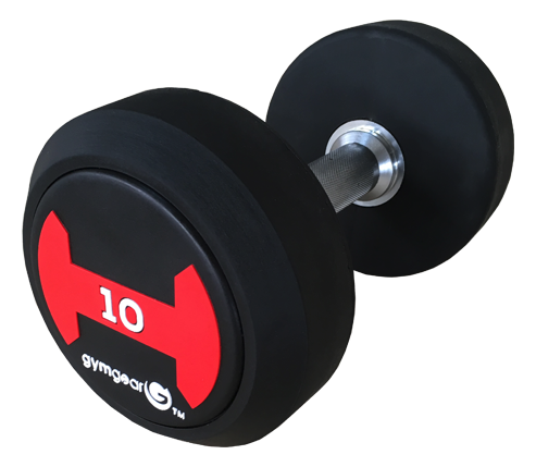 GymGear Rubber Solid Ends Dumbbells Sets (up to 50kg)