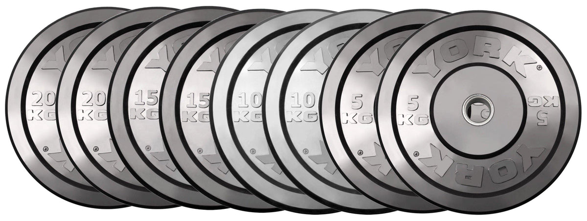 York Olympic Bumper Plate Set - 200kg
