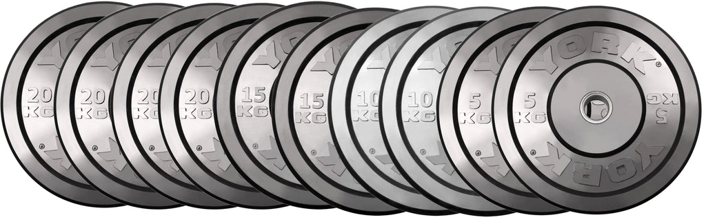 York Olympic Bumper Plate Set - 150kg
