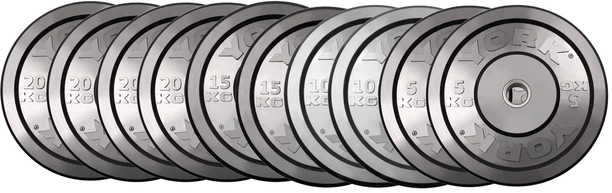 York Olympic Bumper Plate Set - 150kg