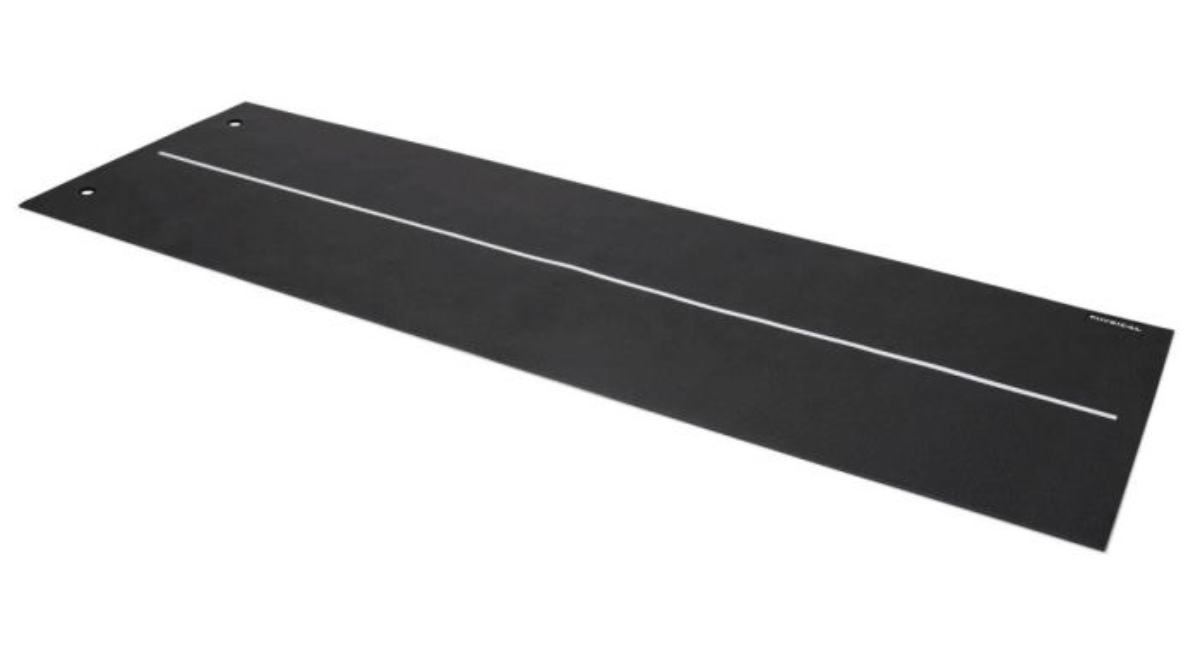Physical Company Club Yoga Mat with Central Posture Line - Black