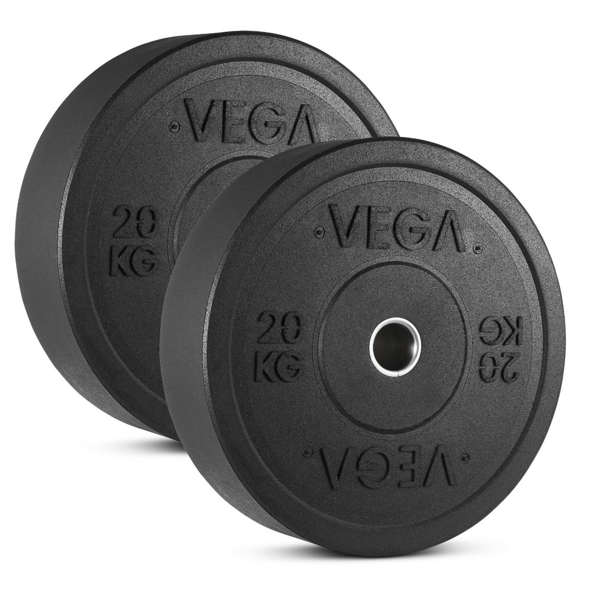 VEGA Fitness ECO Rubber Crumb Olympic Bumper Plates - 200kg Set