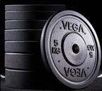 VEGA Fitness ECO Rubber Crumb Olympic Bumper Plates - 200kg Set