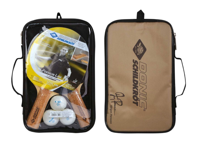 Donic-Schildkroet Persson 500 Cork Table Tennis Paddle & Balls Set