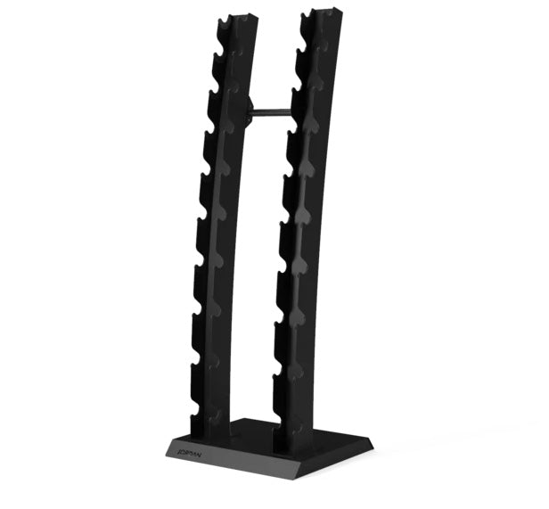 Jordan Chrome Dumbbell set 1-10kg with Vertical Rack