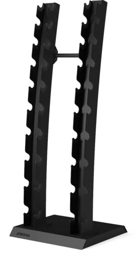 Jordan Classic Rubber Dumbbell set 2-20kg with Vertical Rack