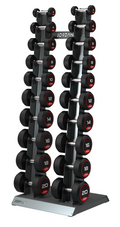 Jordan Classic Rubber Dumbbell set 2-20kg with Vertical Rack