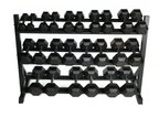 Swiss Barbell 2.5kg - 30kg Rubber Dumbbell Set