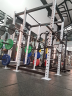 Swiss Barbell Power Rack with Plate Storage