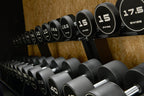Swiss Barbell Urethane Dumbbell Set 2.5kg-50kg with Rack