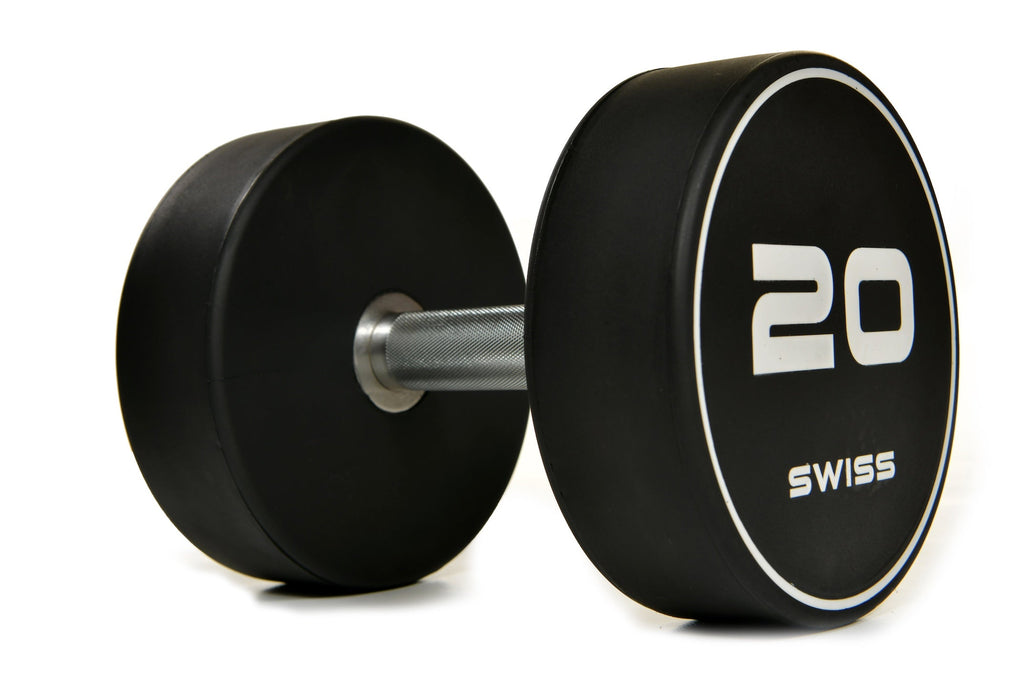 Swiss Barbell Urethane Dumbbell Set 2.5kg-50kg with Rack