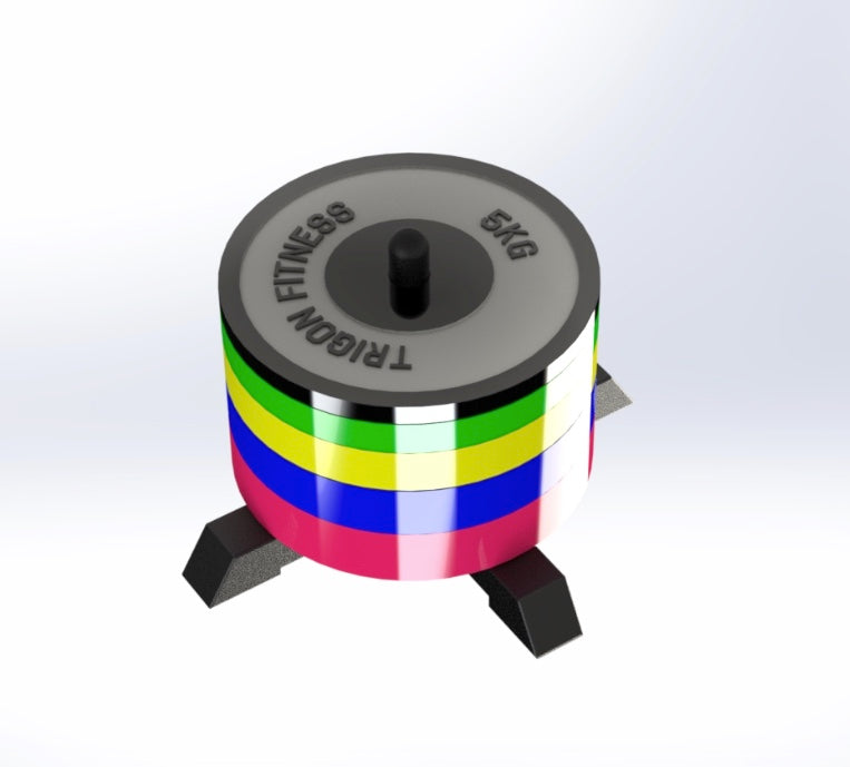 Trigon Vertical Bumper Plate Holder