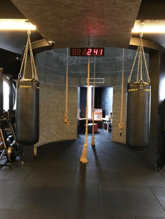 Flatline Black Rubber Gym Flooring 1m x 1m 20mm