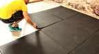 Flatline Black Rubber Gym Flooring 1m x 1m 20mm