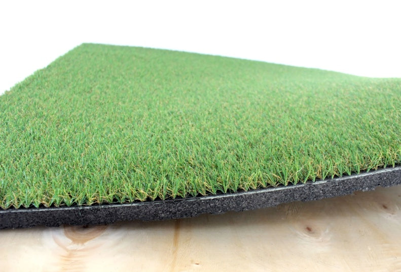 Cannons Artificial Grass Rubber Garden Tiles 1m x 1m x 40mm