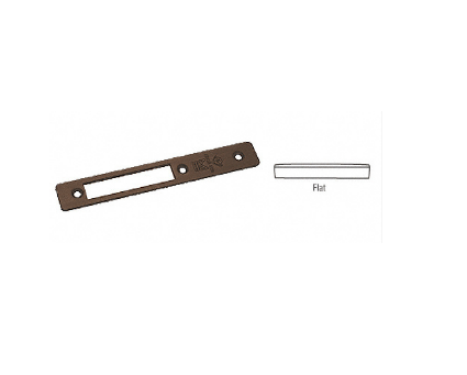 CRL Dark Bronze Flat Faceplate for MS1853H Series Hook Throw Deadlocks - 18020DU