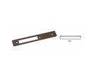 CRL Dark Bronze Flat Faceplate for MS1853H Series Hook Throw Deadlocks - 18020DU