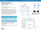 SGS Imperial Series Wall-To-Glass "H" Back Plate Hinge