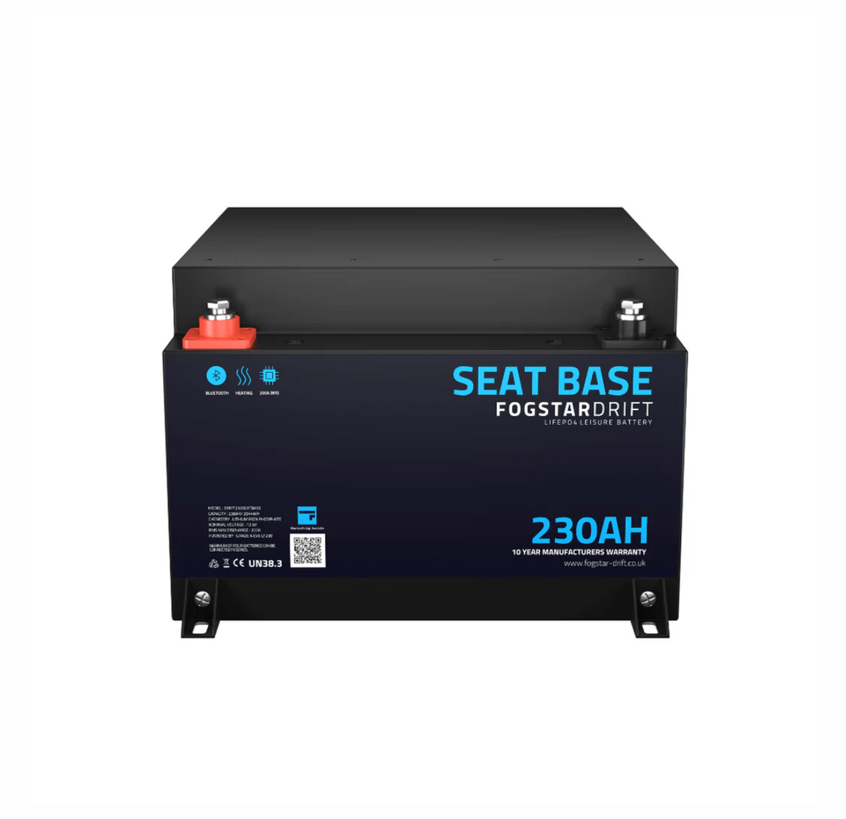 Fogstar Drift SEAT BASE 12v 230Ah Lithium Leisure Battery