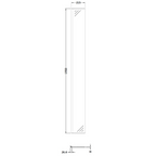 Cascade 8mm Glass Minimal Fixed Wetroom Return Panel