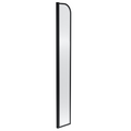 Sovereign 8mm Glass Arched Wetroom Panel - Matt Black