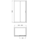 Matrix 6mm Glass Recessed Sliding Shower Door