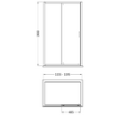 Matrix 6mm Glass Recessed Sliding Shower Door