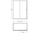 Matrix 6mm Glass Recessed Sliding Shower Door