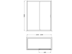 Matrix 6mm Glass Recessed Sliding Shower Door