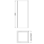 Foundry 5mm Glass Side Panel - Chrome