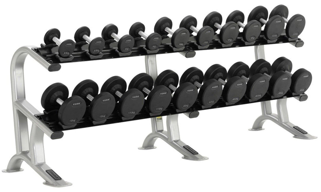 York Pro-Style Dumbbell Set 2.5kg - 50kg with Racks