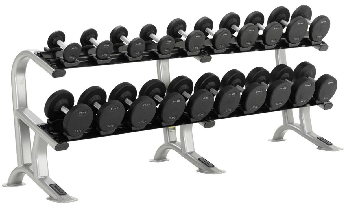 York Pro-Style Dumbbell Set 2.5kg - 50kg with Racks