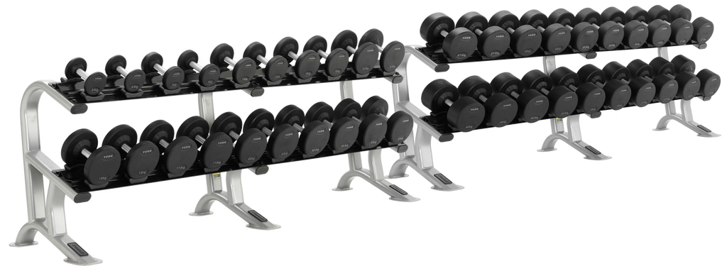 York Pro-Style Dumbbell Set 2.5kg - 50kg with Racks