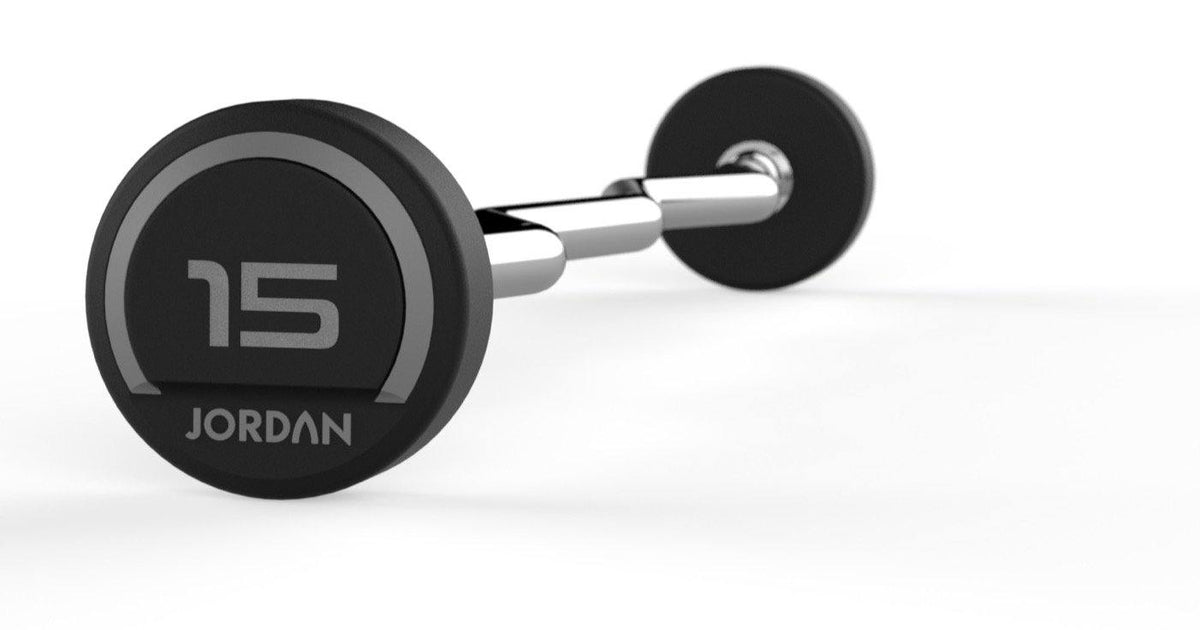 Jordan Premium Rubber Barbells - Curl Bars