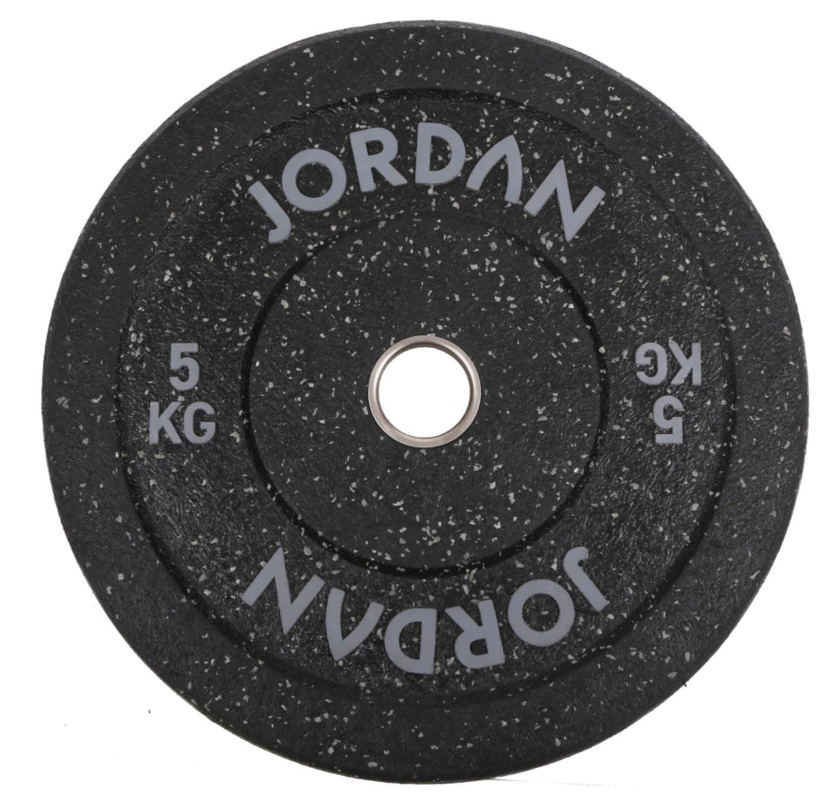 Jordan HG Black Rubber Bumper Plate - Coloured Fleck - Best Gym Equipment