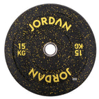 Jordan HG Black Rubber Bumper Plate - Coloured Fleck - 150kg Set