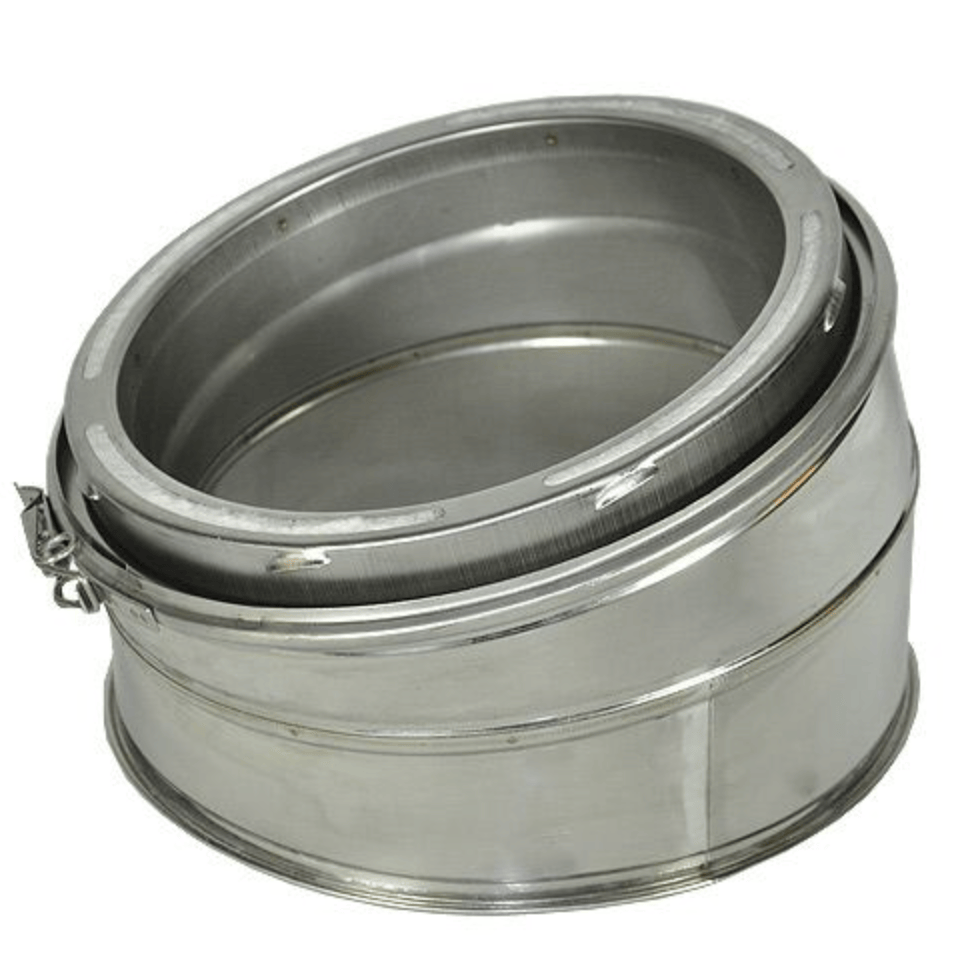 8-Inch Chimney Pipe Elbow Kit - 15 Degree Offset