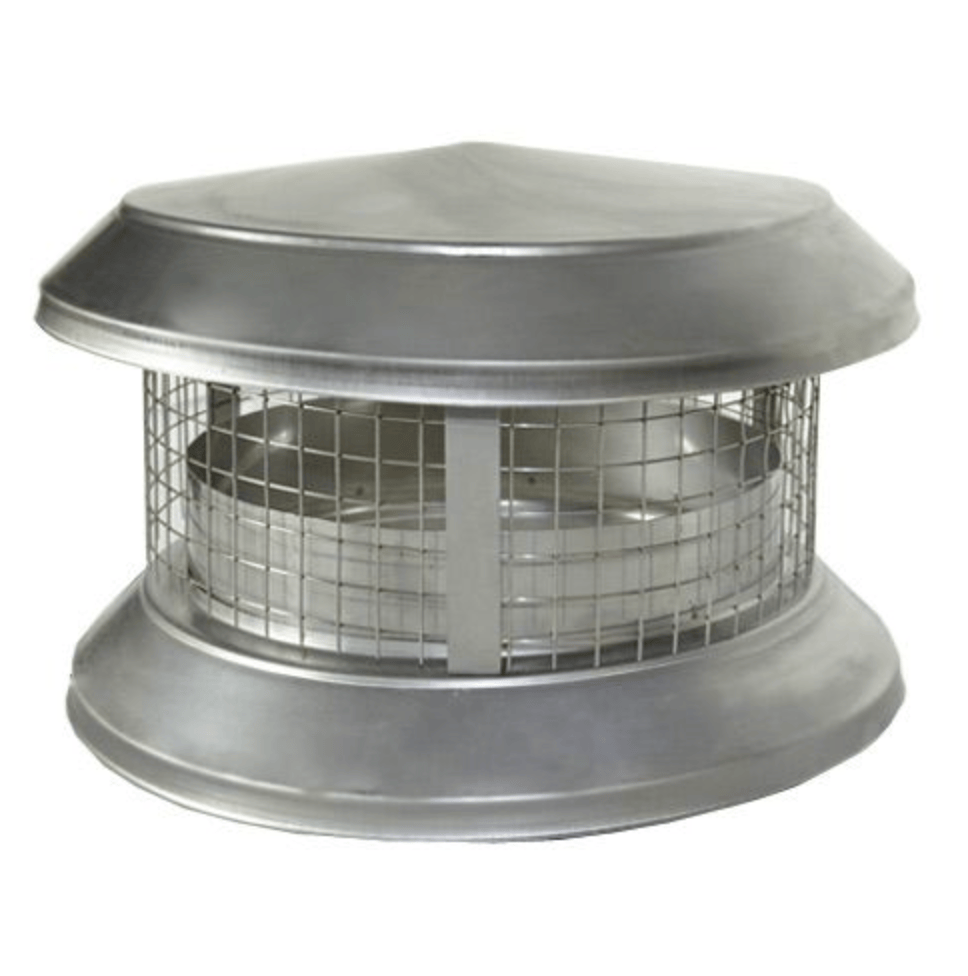 8-Inch Chimney Cap with Spark Arrestor (Stainless Steel)