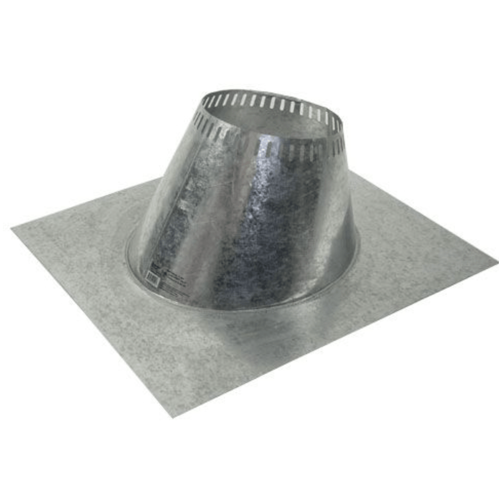 8-Inch Ventilated Roof Flashing for 0/12 to 6/12 Pitch
