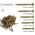 Multipurpose POZI Screws - 4's Mixed Length Trade Pack
