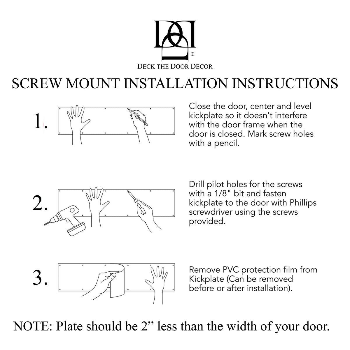 Johnson's Welcome Engraved Door Kick Plate - Premium Entrance Protection