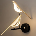 Double Chirpy LED Bird Nursery Wall Light - Hardwired Ambient - Light My House