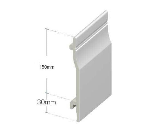 uPVC External Shiplap Cladding - White